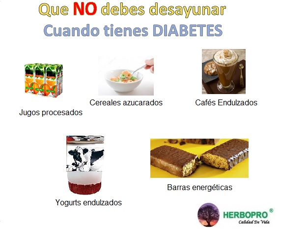 No desayunos para diabetes